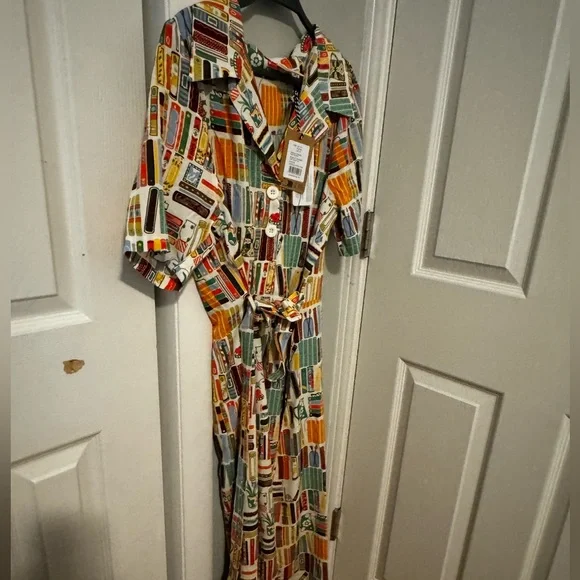 Adorable Joanie bookshelf print dress. NWT. US Women’s 14. Make an offer! - Picture 7 of 14
